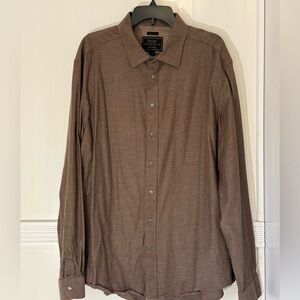 Jos. A. Bank Reserve Brown Long sleeve Button-Down Shirt